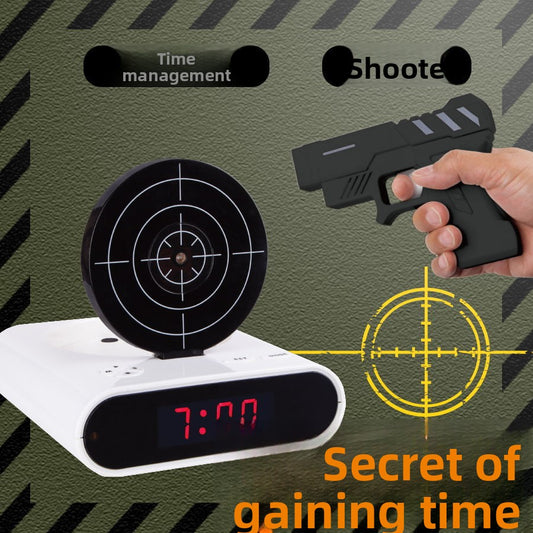 Creative Infrared Target Alarm Clock with LED Display