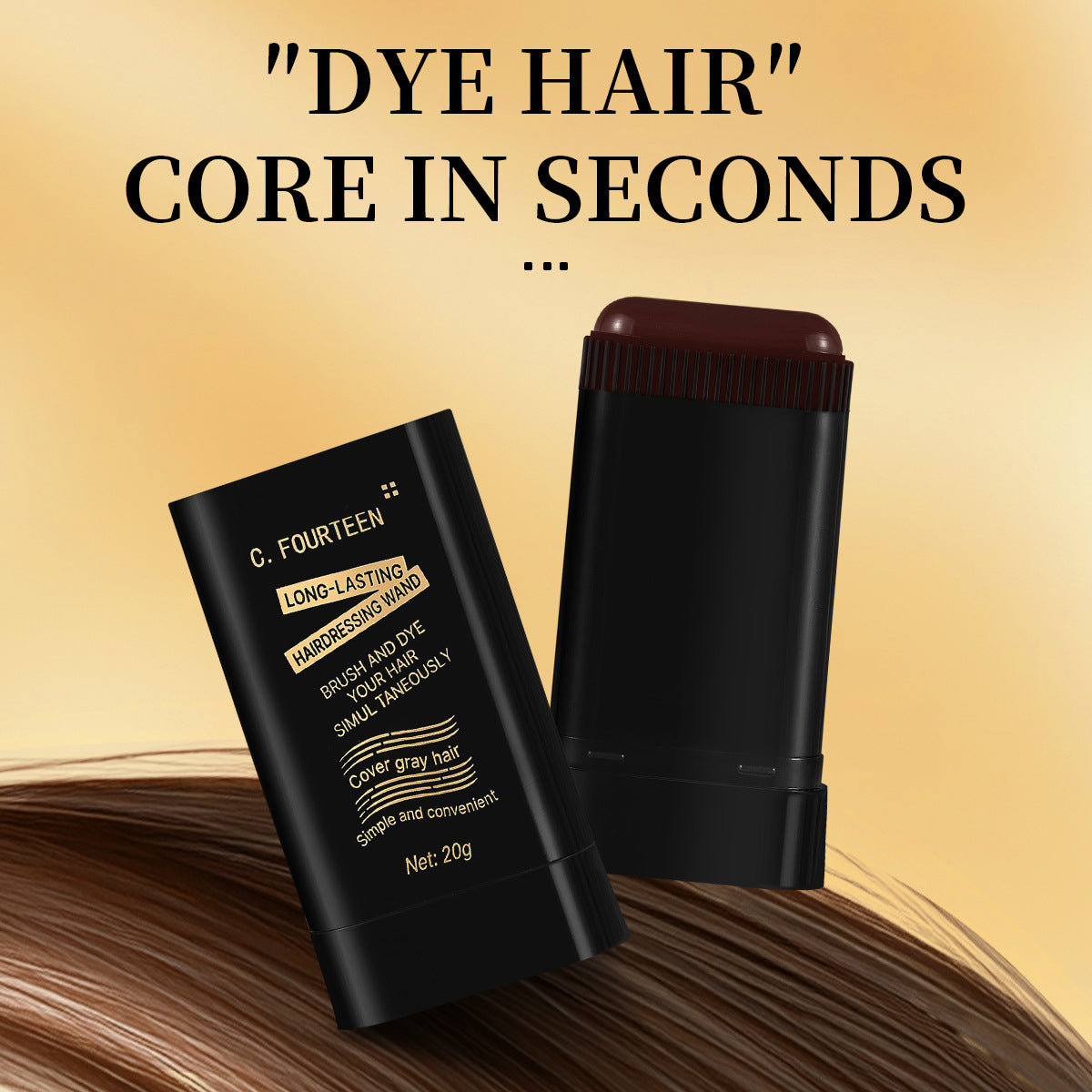 Temporary Hair Dye Stick for Gray Coverage