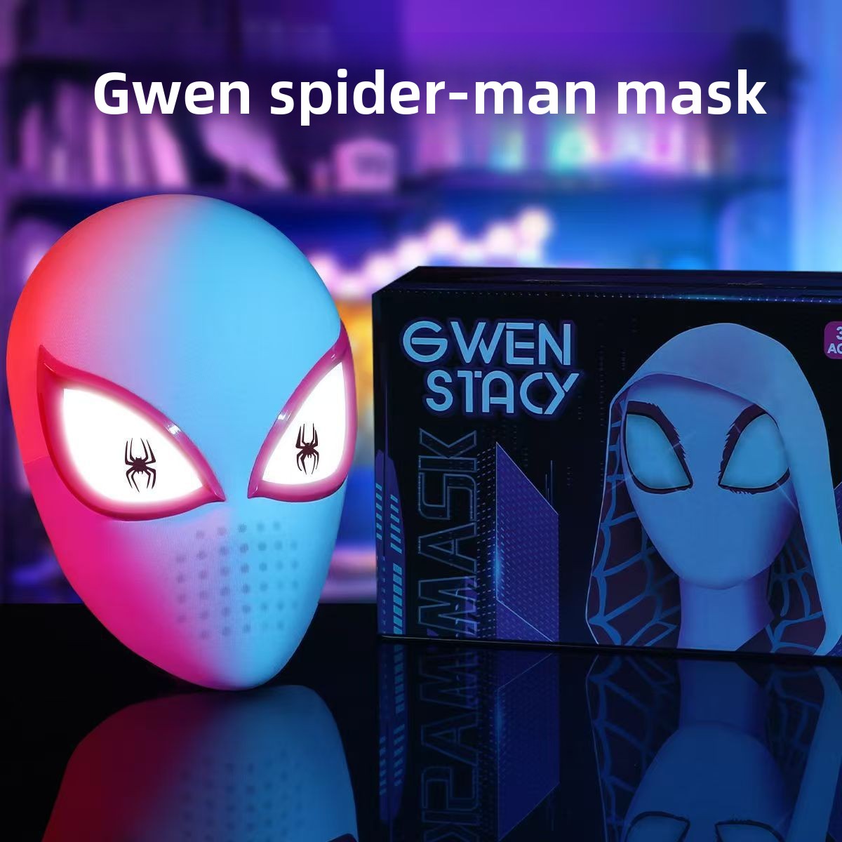 Spider Man Movable Eye LED Helmet with Remote Control