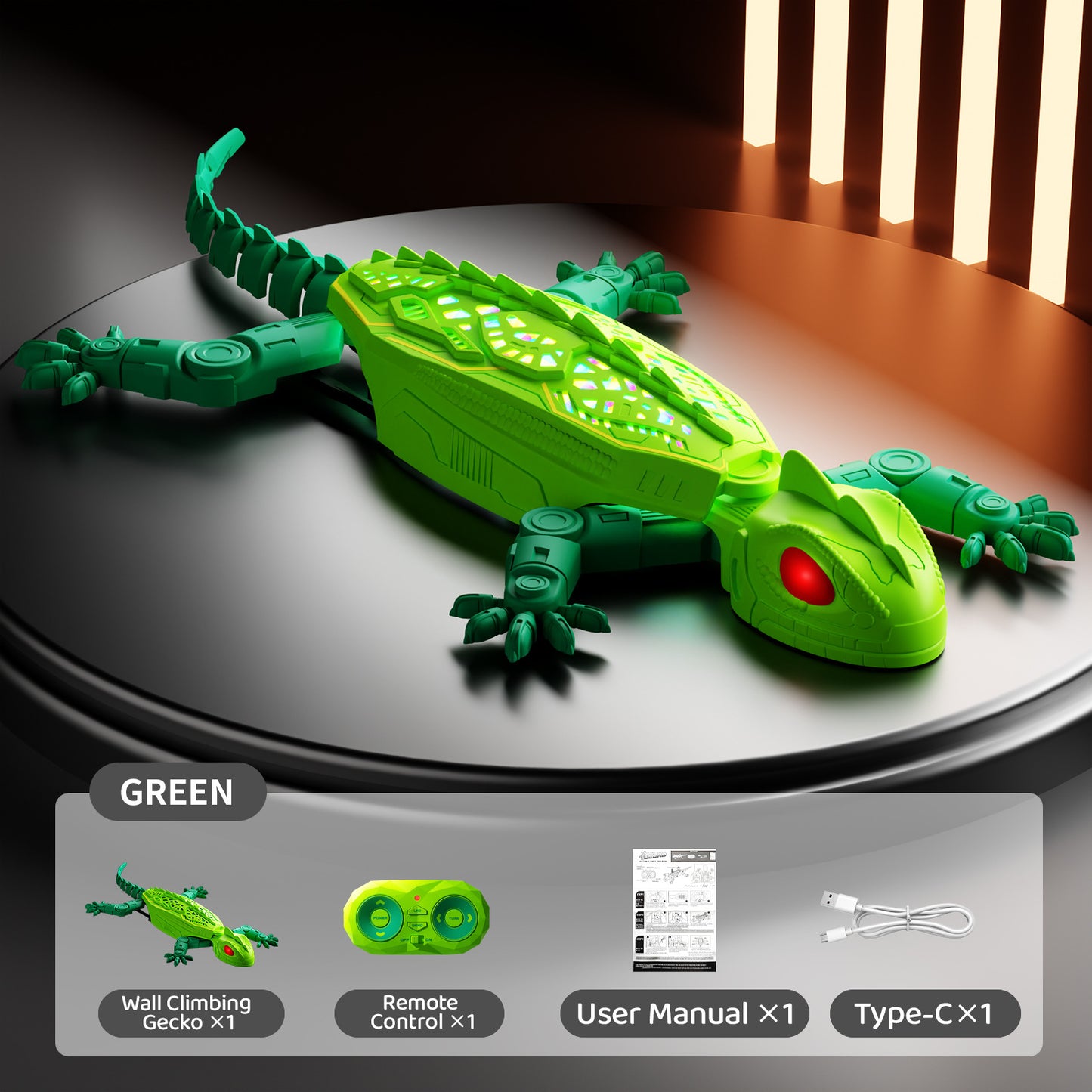 Electric Remote Control Climbing Lizard Toy
