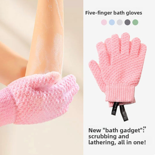 10A Antibacterial Thick Exfoliating Bath Glove Body Scrubber Mitt