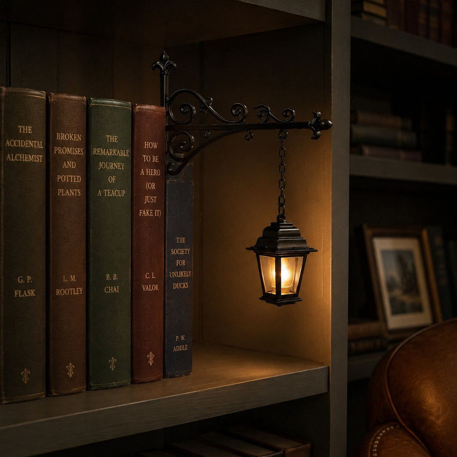 Lantern Light Library Bookshelf, Ghost light